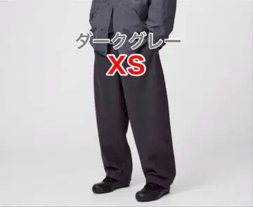 UNIQLO U 브러쉬드 맨투맨 와이드 팬츠 다크 그레이 XS