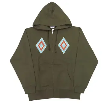 페로우즈 네이티브 무늬 집업 후드티 미사용 새상품