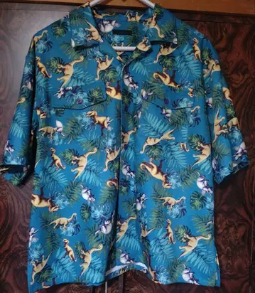 candystripper 공룡 패턴 셔츠