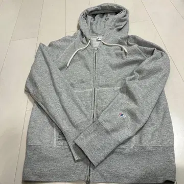 Champion 그레이 집업 후드티 M 사이즈