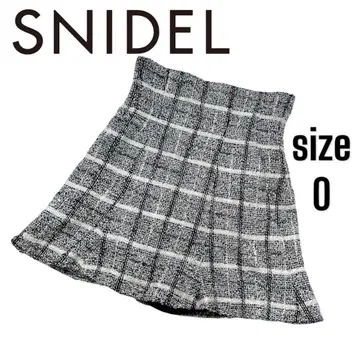 스나이델 트위드 큐롯 미니스커트
