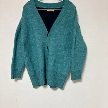 메담 MEODUM 청록색 V넥 가디건 [ M 사이즈 ]