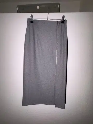 타이트 스커트 그레이/블랙 롱 스커트