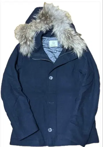 UNITEDARROWS 블랙 퍼 코트