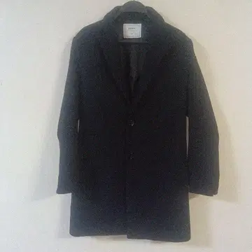 BROWNY 다크 블루 싱글 버튼 피 코트 M