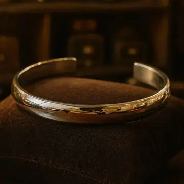 오픈 플레인 실버 925 뱅글 팔찌 실버 v118