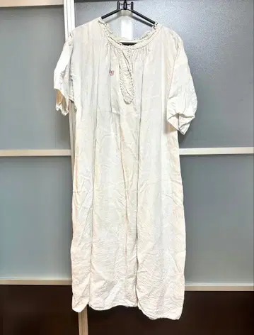 빈티지 유로 빈티지 앤티크 린넨 원피스 자수