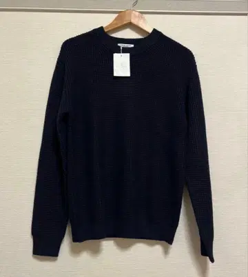 미사용 새상품 UNITED ARROWS 네이비 니트 스웨터 M