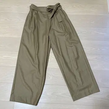 Ballsey 울 비대칭 턱 팬츠 size36