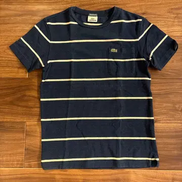 LACOSTE 네이비 스트라이프 T셔츠 사이즈 2