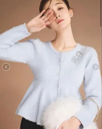 [ CELFORD ] 퍼라이크 페플럼 가디건