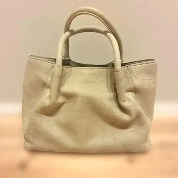 [ 미사용 새상품 ] 천연 가죽 Ryu 토트백 화이트칼라 콘티넨탈