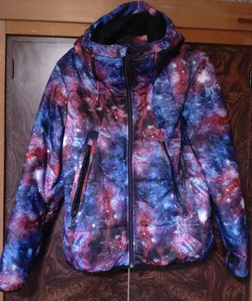 워크맨 우주 패턴 자켓