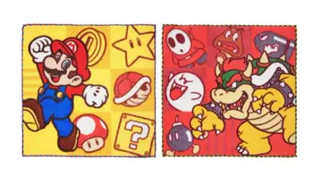 유니버셜 기념품 슈퍼 마리오 미니 타월 세트 2장