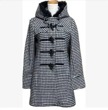 LOVELESS 칼간 라무 더플 코트 하운드투스 새상품급