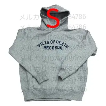 PIZZA OF DEATH 후디 그레이 S 후드티 하이스타