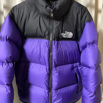THE NORTH FACE 다운 자켓 L 보라색/블랙 눕시