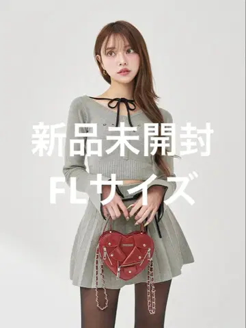 Darich 허리 오픈 리본 디자인 니트 미니 원피스 GRY FL