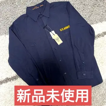 택 포함 새상품 HOUSTON U.S. ARMY 밀리터리 셔츠 네이비