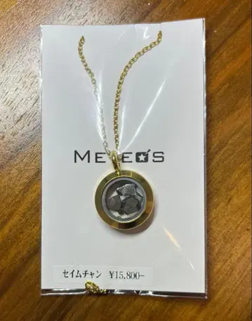 세이무찬 운석 팔라사이트 운석 펜던트 골드 컬러