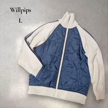 [ Willpips ] 니트 블루종 니트 점퍼 빈티지 아메카지 L