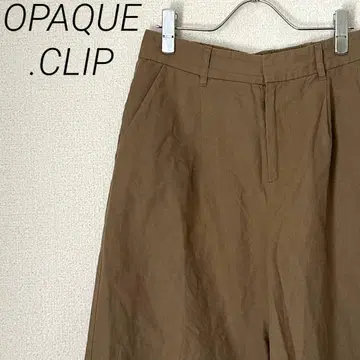 OPAQUE.CLIP 하프 팬츠 포켓 부착 빅 사이즈 마 혼방 안감 부착