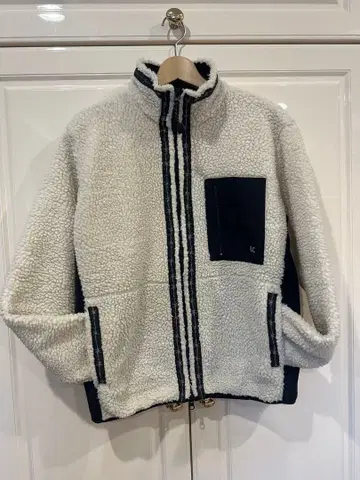 LAST CHANCE 복각판 안감 부착 플리스 자켓 화이트 M 남성용