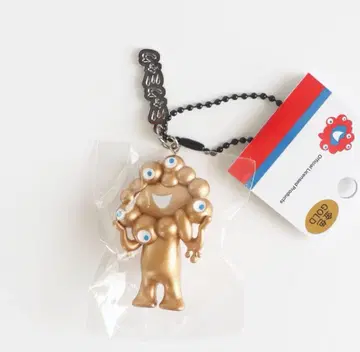 오사카 간사이 만박 미야쿠미야쿠 골드 컬러 미야쿠미야쿠 입체 PVC 키링