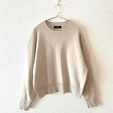 [그린 라벨 릴랙싱] 니트 면 혼방 크루넥 긴팔 L 사이즈 상당