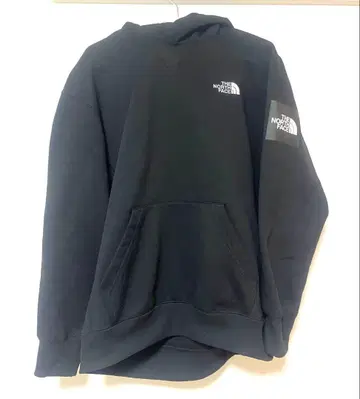 THE NORTH FACE 블랙 후드티 스퀘어 로고 후디