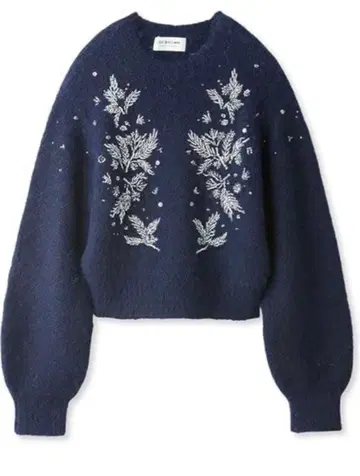 [ 아라가키 유이 착용 ] LILY BROWN 자수 비쥬 니트 F