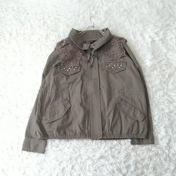 AFRICA TARO 레이스 밀리터리 자켓 비쥬스터드 M 드로코드