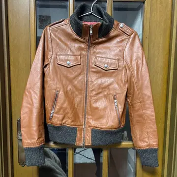 LUCA 양가죽 가죽 자켓 브라운 36