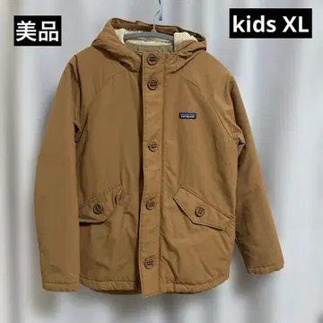 patagonia 후드 부착 브라운 코트