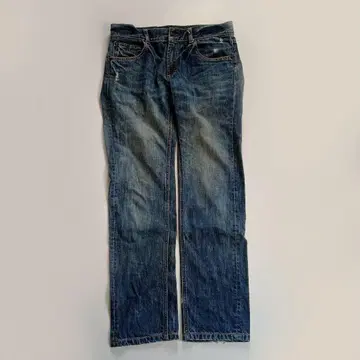 RAGEBLUE 스트레이트 데님 청바지 데미지 가공 L 상당 아메카지