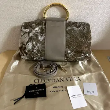 새상품급 CHRISTIAN VILLA 핸드 숄더백 이탈리아제