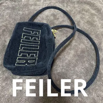 FEILER 로고 심플 블랙 숄더백