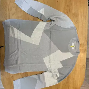 기하학 패턴 그레이 스웨터 사이즈 1