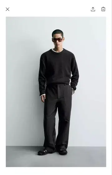 ZARA 블랙 크루넥 니트 완판템