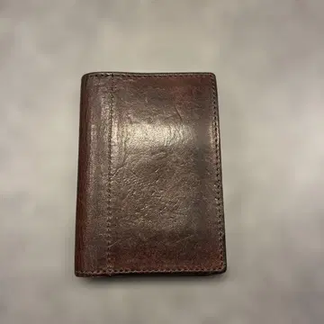 브라운 가죽 카드 케이스 4 포켓