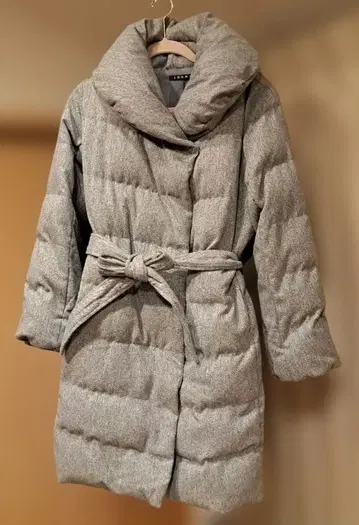 INGNI 그레이 다운 코트 벨트 포함