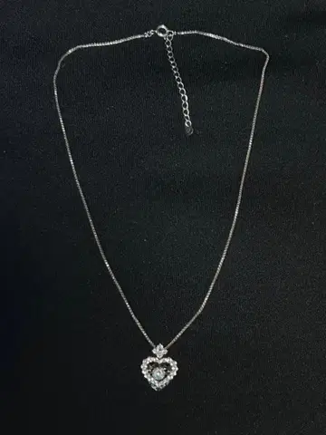 크로스포 댄싱스톤 SV925 하트 목걸이 QVC 일본제