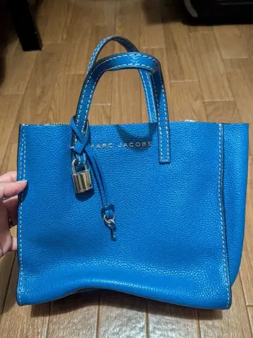 MARC JACOBS 파랑 가죽 토트백