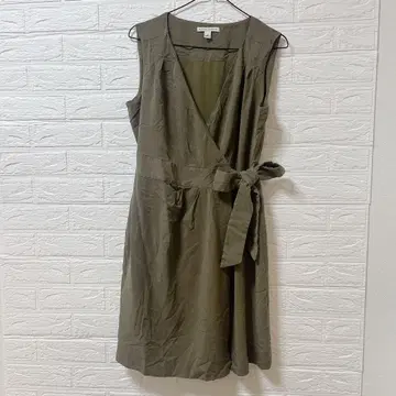 BANANA REPUBLIC [ L/XL ] 랩 원피스 카키 카슈쿨