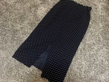 Rouge Vif 도트 타이트 스커트 허리밴딩