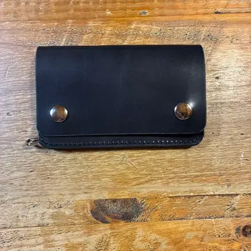 미들 트래커 월렛 월데스 지퍼 도치기 가죽 왼손잡이용