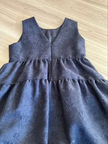 마리엘 다크 블루 플라워 패턴 원피스 사이즈 9