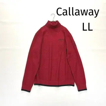 캘러웨이 터틀넥 니트 스웨터 LL 보르도 레드 계열 남성용