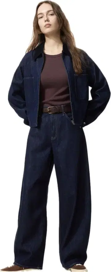 UNIQLO 유니클로 배기 커브 진즈 23 [ 인심 72cm ]