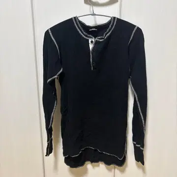 Two Moon 클래식 모델 써멀 긴팔 티셔츠 블랙